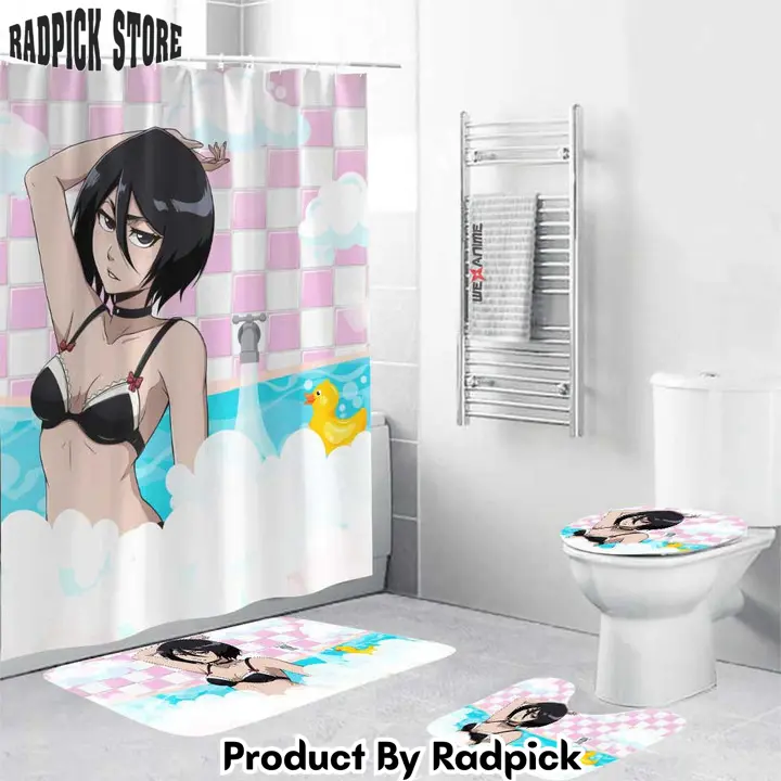 Bleach rukia kuchiki anime girls in bathtub combo bathroom set   rp0158468